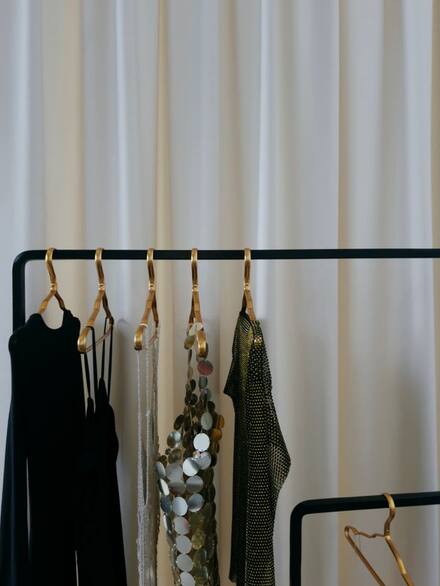 A minimal clothing rail